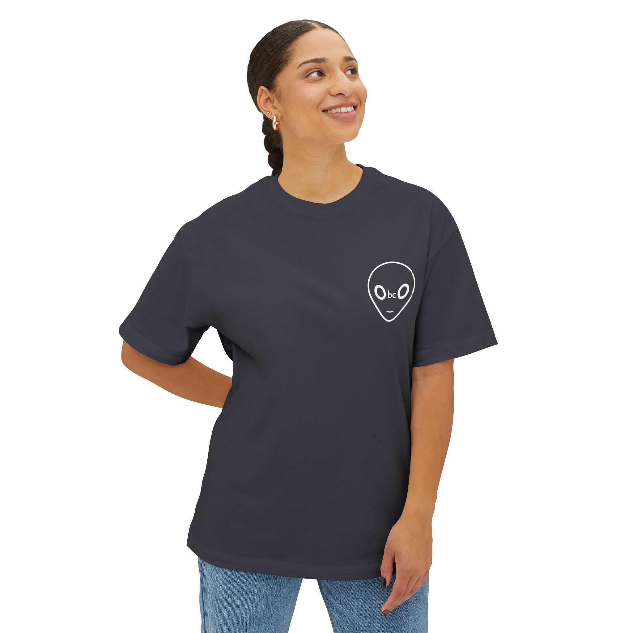 Obco Alien Face Oversized Tee Shirt