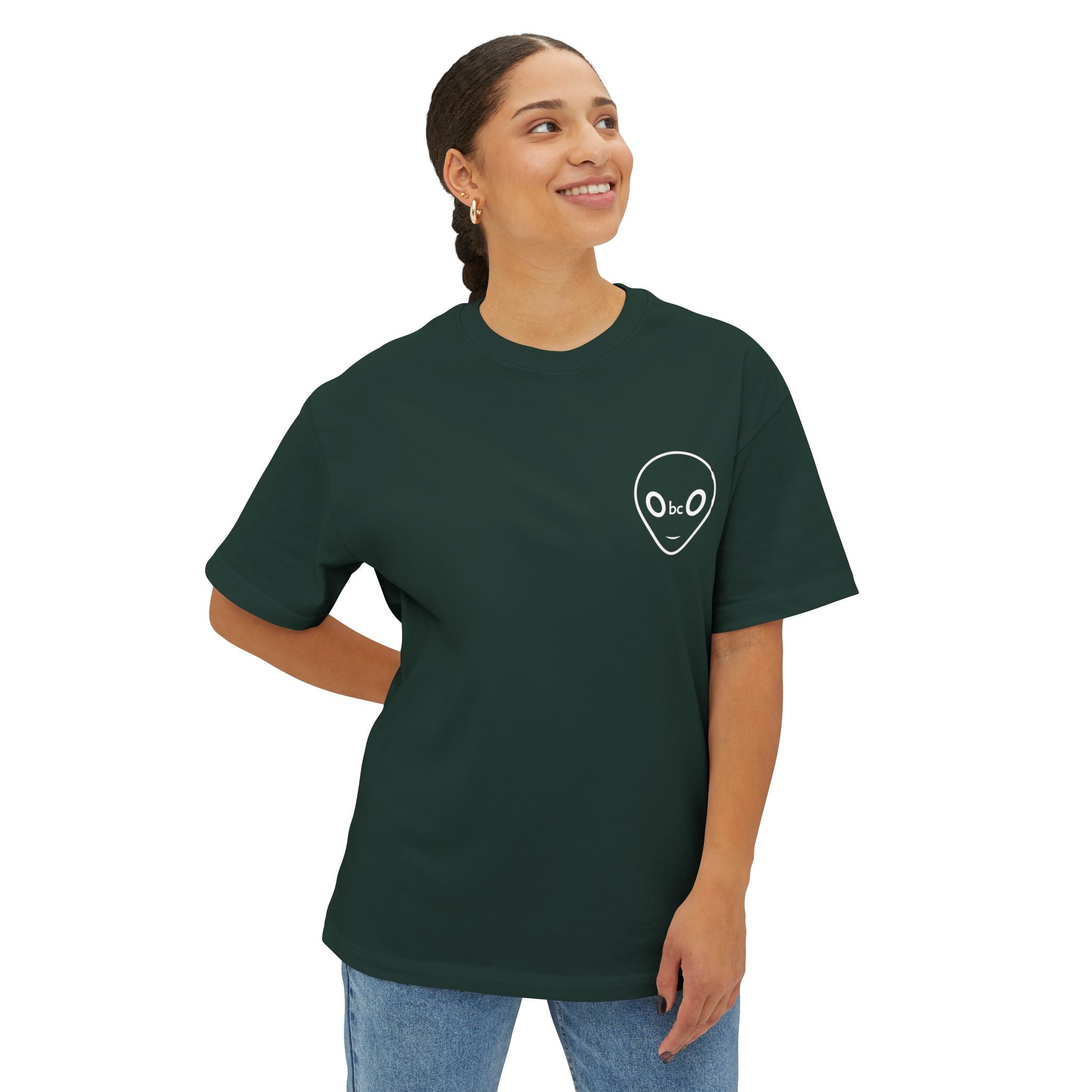 Obco Alien Face Oversized Tee Shirt